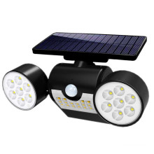 Solar Powered Head Spotlight Flood Security Wall Light